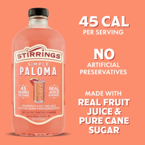 Stirrings Paloma Cocktail Mix Perspective: top