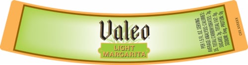 Valeo Light Margarita Ready to Drink Cocktail Perspective: top