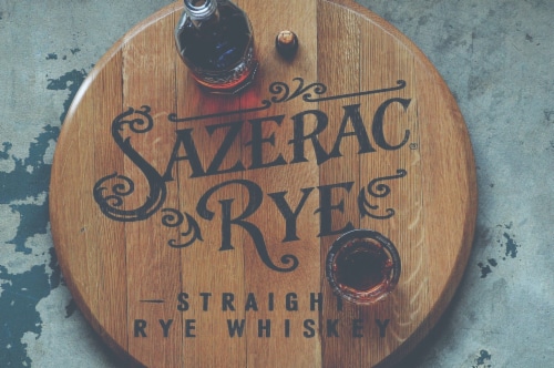 Sazerac Rye 6 Year Straight Rye Whiskey 90 Proof Perspective: top