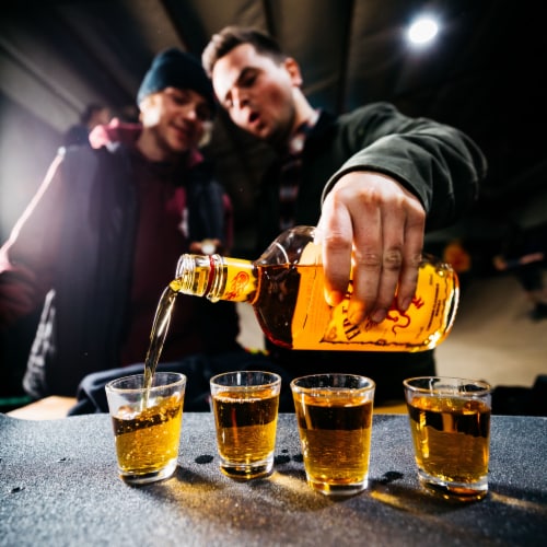 Fireball® Hot Cinnamon Blended Whisky Perspective: top
