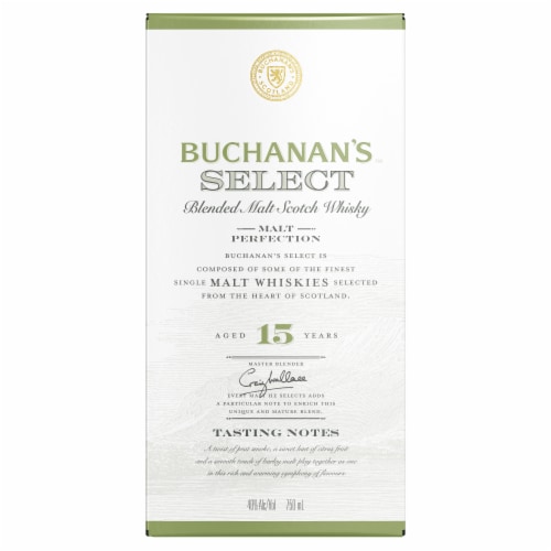 Buchanan's™ Select 15 Year Blended Malt Scotch Whisky Perspective: top