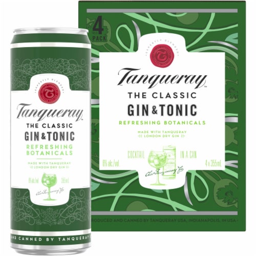 Tanqueray London Dry Gin & Tonic, 4 cans / 12 fl oz - Kroger