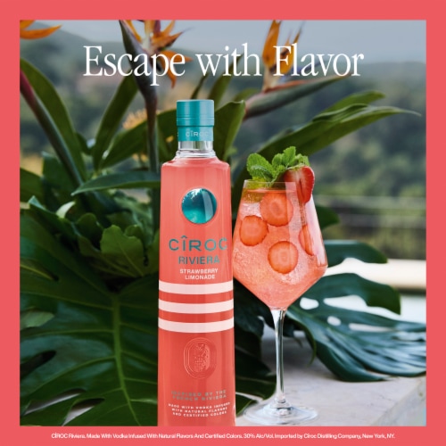 Ciroc Vodka Riviera Strawberry Limonade Perspective: top