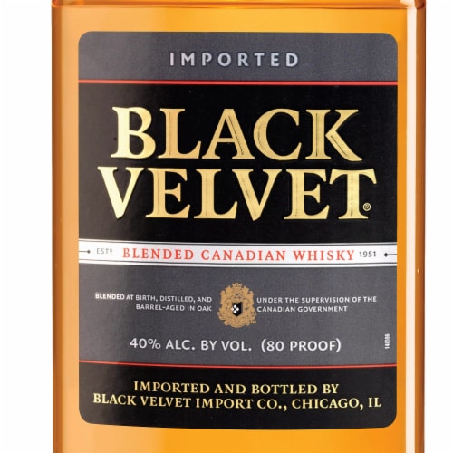 Black Velvet Canadian Whisky Perspective: top