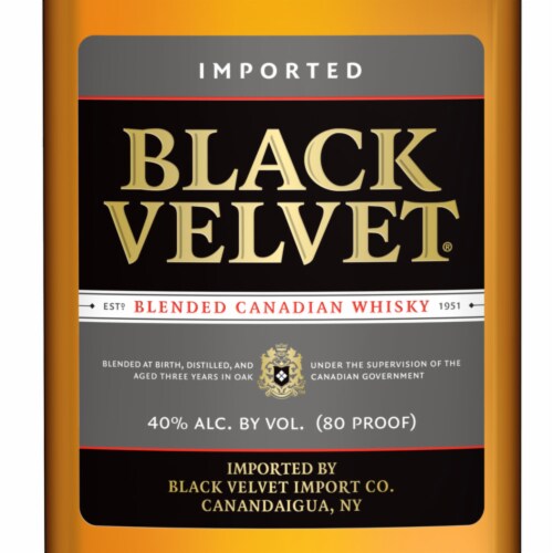 Black Velvet Canadian Whisky Perspective: top