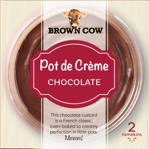 Brown Cow® Chocolate Pot de Creme Perspective: top