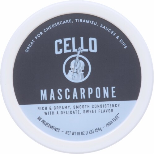 Cello Italian Style Mascarpone Cheese Perspective: top