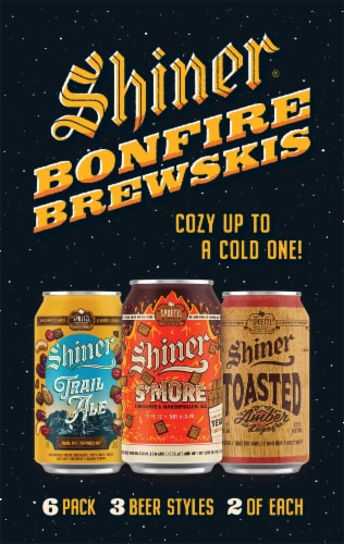Spoetzl Brewery Shiner Bonfire Brewskis Craft Beer Variety Pack Perspective: top