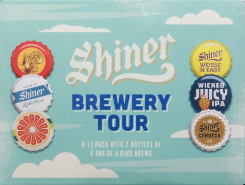 Shiner Brewery Tour Beer Variety Pack Perspective: top