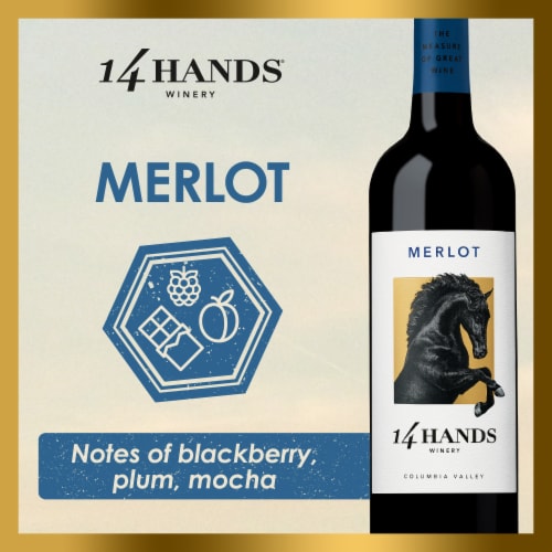 14 Hands Merlot Red Wine Perspective: top