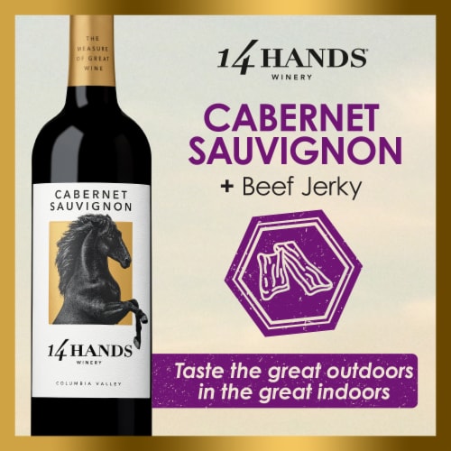 14 Hands Columbia Valley Cabernet Sauvignon Red Wine Perspective: top