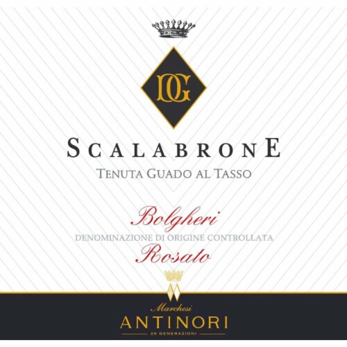 Antinori Guado al Tasso Scalabrone Blend Italy Rose Wine Perspective: top