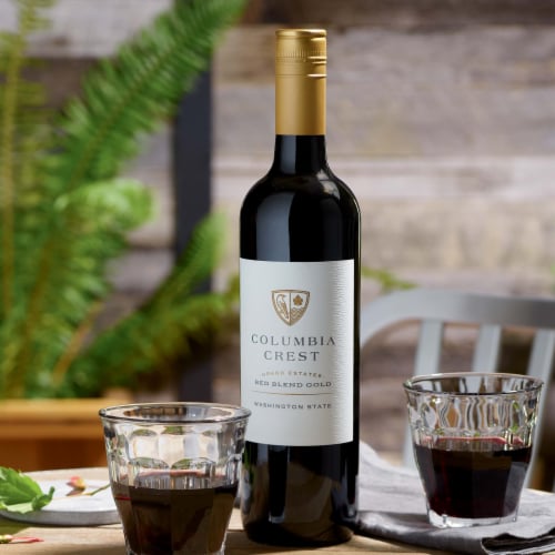 Columbia Crest Grand Estates Red Blend Gold Washington Red Wine Perspective: top