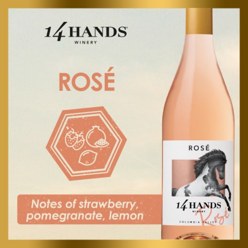 14 Hands Rosé Wine Perspective: top