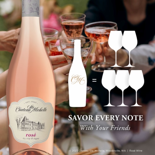 Chateau Ste Michelle Columbia Valley Rosé Washington Wine Perspective: top