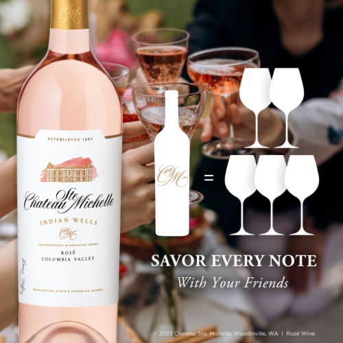 Chateau Ste Michelle Indian Wells Rose Columbia Valley Wine Perspective: top