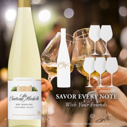 Chateau Ste Michelle Columbia Valley Dry Riesling Columbia Valley White Wine Perspective: top
