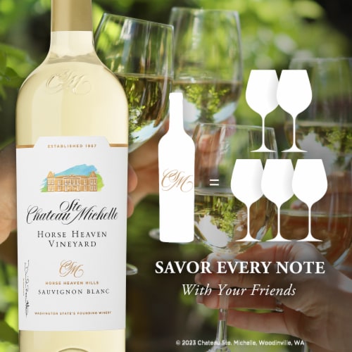 Chateau Ste Michelle Horse Heaven Hills Sauvignon Blanc Washington White Wine Perspective: top
