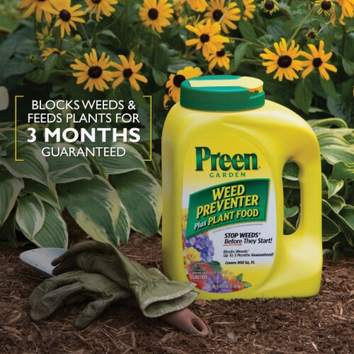 Preen® Garden Weed Preventer Plus Plant Food Perspective: top