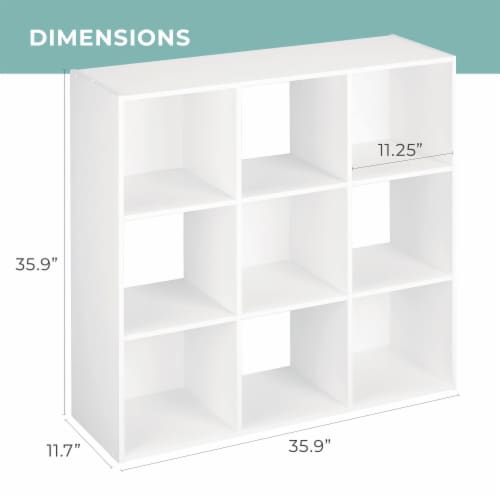 ClosetMaid® Stackable Cubeicals 9-Cube Storage Organizer, White Perspective: top
