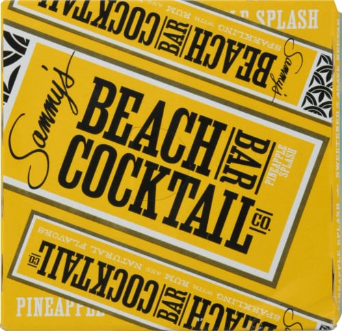 Sammy's Beach Bar Rum Sparkling with Rum Pineapple Splash Cocktails Perspective: top