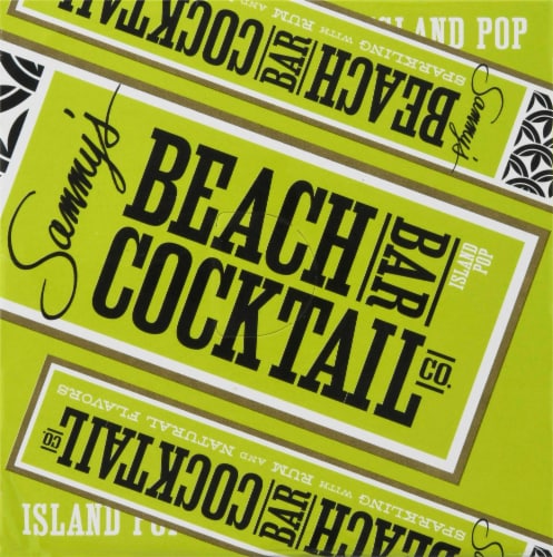 Sammy's Beach Bar Rum Sparkling with Rum Island Pop Cocktails Perspective: top