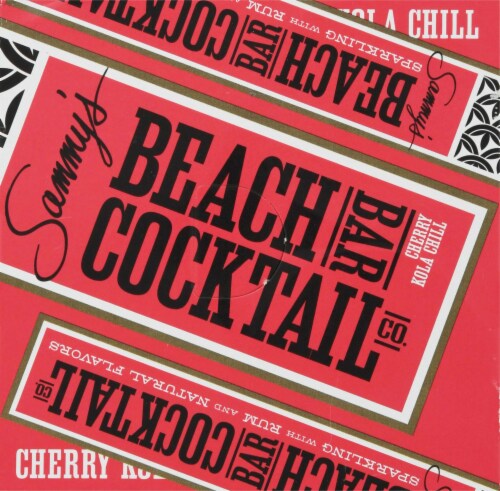Sammy's Beach Bar Rum Sparkling with Rum Cherry Kola Chill Cocktails Perspective: top