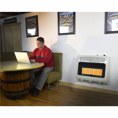 Mr. Heater 30000 BTU Vent Free Radiant 20# Quiet Propane Indoor Space Heater Perspective: top
