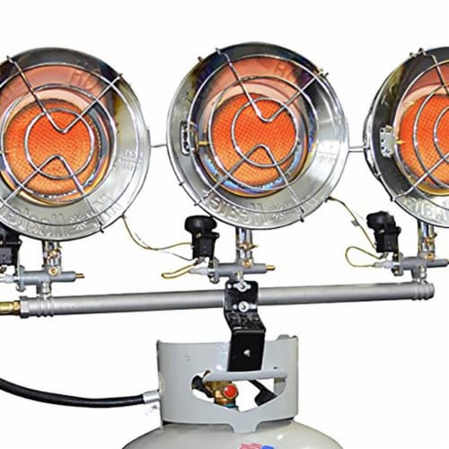 MR. HEATER 45,000 BTU Radiant Triple Tank Top Propane Heater F242915 Perspective: top