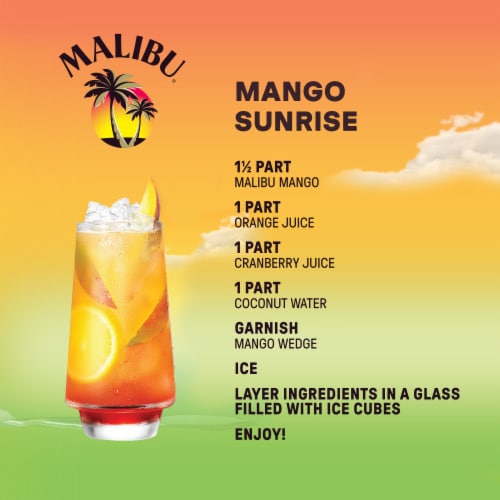 Malibu Mango Rum Perspective: top