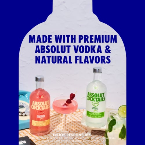 Absolut Raspberry Lemon Cocktail Perspective: top