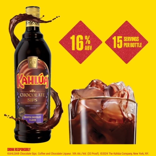 Kahlua Chocolate Sips Coffee Liqueur Perspective: top