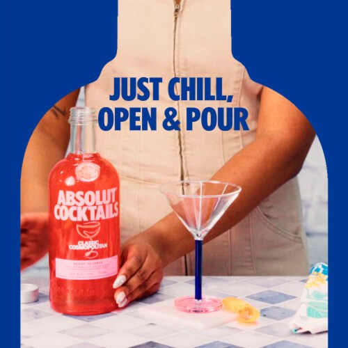 Absolut Classic Cosmopolitan Cranberry Cocktail Perspective: top