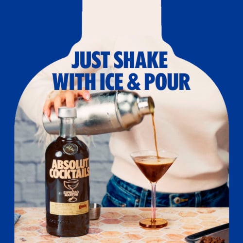Absolut Espresso Martini Coffee Cocktail Perspective: top
