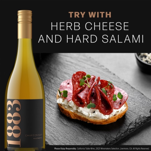1883 by Wente Vineyards Chardonnay California White Wine Perspective: top