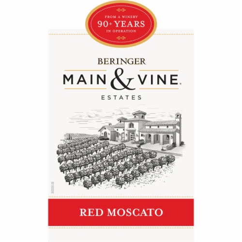 Beringer Main & Vine Red Moscato Wine Perspective: top