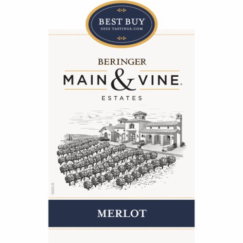 Beringer Main & Vine Merlot California Red Wine Perspective: top