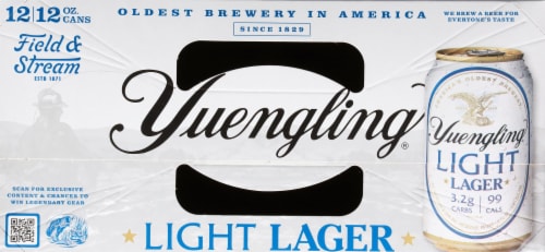 Yuengling® Light Lager Craft Beer Perspective: top