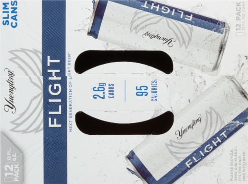 Yuengling® Flight Slim Beer Cans Perspective: top