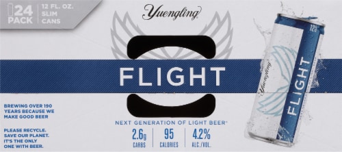 Yuengling Flight Light Beer Cans Perspective: top