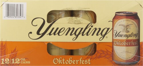 Yuengling® Oktoberfest Classic Marzen Style Beer Cans Perspective: top