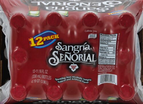 Sangria Senorial® Sparkling Non-Alcoholic Sangria Perspective: top