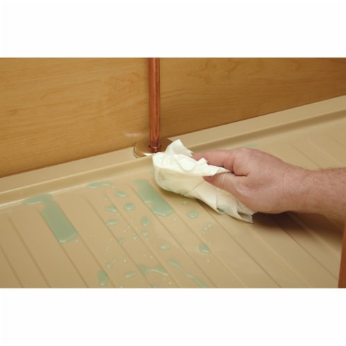 Rev-A-Shelf SBDT-2730-A-1 Under Sink Base Drip Tray Cabinet Accessory, Almond Perspective: top