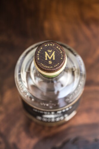 Middle West Spirits White Rye Whiskey Perspective: top