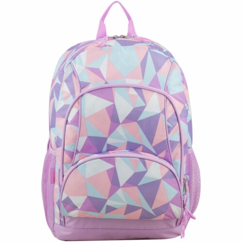Fuel Crystal Clear Triple Decker Backpack - Peach/White Perspective: top