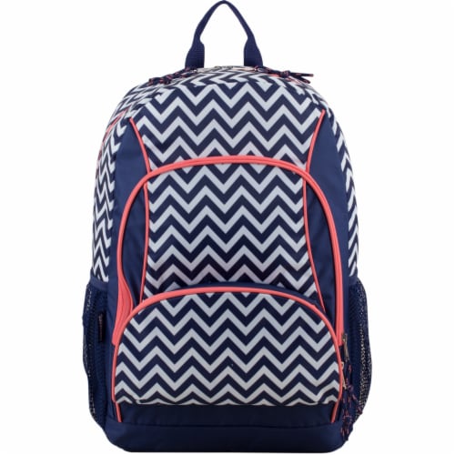 Fuel Triple Decker Backpack - Black/White Chevron Perspective: top