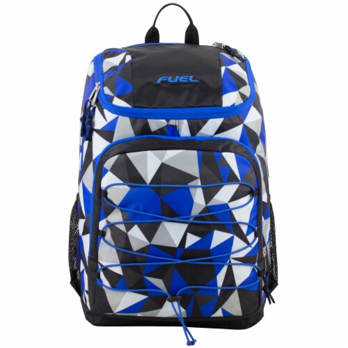 Fuel Wide Mouth Bungee Backpack - Cobalt Splash/Clear Perspective: top