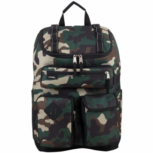Fuel Wide Mouth Cargo Backpack - Army Camo Perspective: top