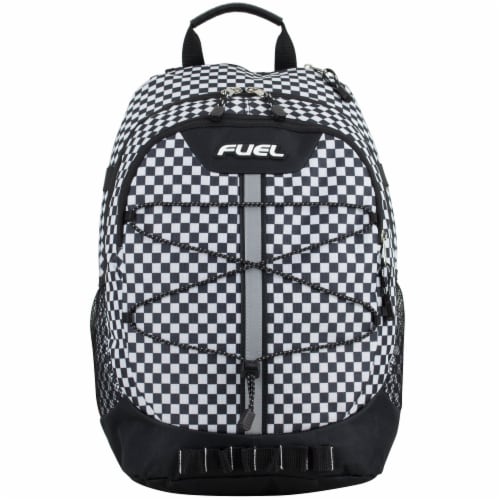 Fuel Checker Plaid Terra Sport Bungee Backpack Perspective: top