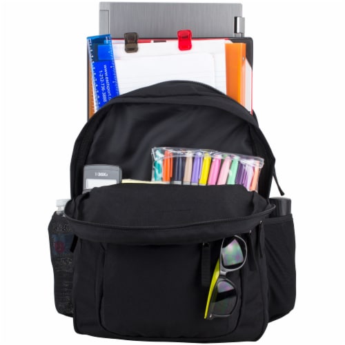 Fuel Deluxe Classic Large Backpack - Black Perspective: top